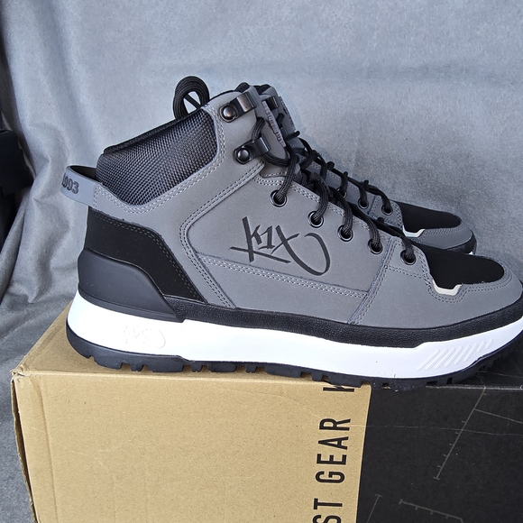 K1X FTX RUN Hiking Boots Mens 10.5 Gray Black White...